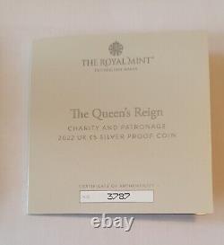 2022 Queen's Reign Charity & Patronage £5 Silver Proof Coin Ngc Graded