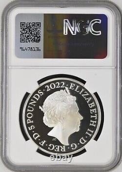 2022 Queen's Reign Charity & Patronage £5 Silver Proof Coin Ngc Graded