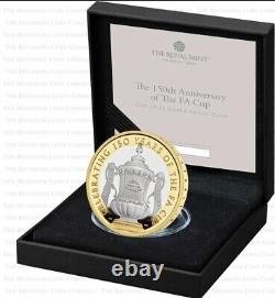 2022 Royal Mint 150th Anniversary of the FA Cup Silver Proof Two Pounds £2 New