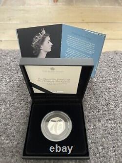 2022 Royal Mint The Platinum Jubilee of The Queen 50p Silver Proof Piedfort Coin