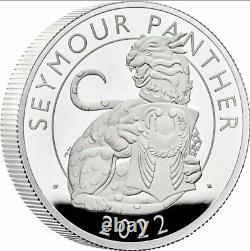 2022 SEYMOUR PANTHER 2oz Silver Proof £5 Coin Royal Mint Tudor Beasts Series UK