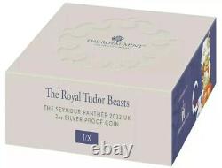 2022 SEYMOUR PANTHER 2oz Silver Proof £5 Coin Royal Mint Tudor Beasts Series UK