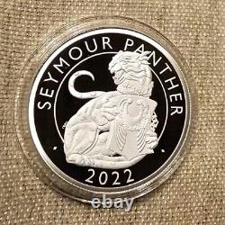 2022 SEYMOUR PANTHER 2oz Silver Proof £5 Coin Royal Mint Tudor Beasts Series UK