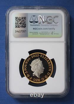 2022 Silver Proof £2 coin 25th Anniversary NGC Graded PF69 with Case & COA
