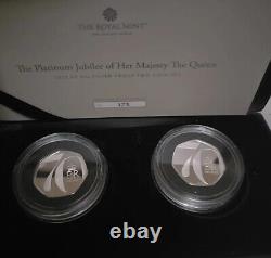 2022 Silver Proof 50p Jubilee Queen Elizabeth II (2x50ps)