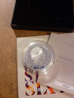 2022 THE ROLLING STONES 1oz SILVER PROOF £2 COA 1524/8000