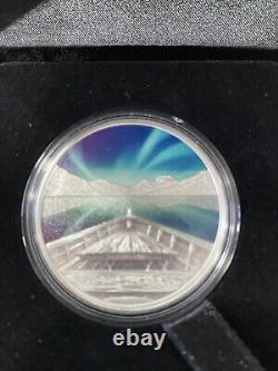 2022 Tuvalu $1 Aurora Australis Southern Lights 1 Oz Silver Proof Coin