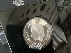 2023 Charles III 5oz Silver Proof £10 Coin, British Monarchs Charles II