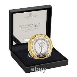 2023 JRR Tolkein £2 Silver Proof Piedfort Coin with Royal Mint Box and COA UK