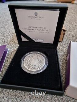 2023 King Charles III Coronation 2oz Silver Proof Coin Low Coa 75 Only 1000