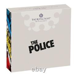 2023 Music Legends The Police 1 Oz Coloured Silver Proof Coin Royal Mint Pack
