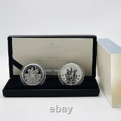 2023 RM Silver Proof & Reserve Frosted Proof 1oz Britannia £2 Two-Coin Set