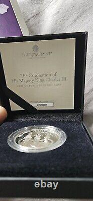 2023 Royal Mint King Charles Coronation Silver Proof £5