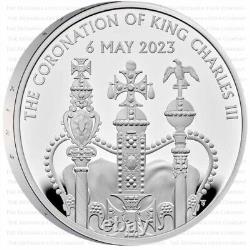 2023 Royal Mint King Charles Coronation Silver Proof £5 Five Pound Coin