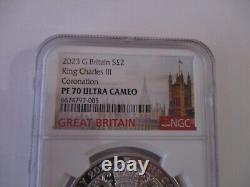 2023 Royal Mint King Charles III silver proof 1oz Coronation £2 coin PF70 UC