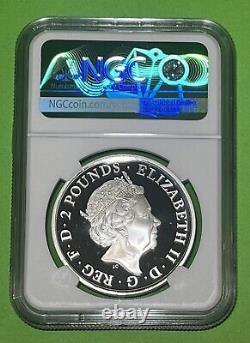 2023 Royal Mint Lunar Year Of The Rabbit 1oz Silver Proof £2 Coin. NGC Graded 69