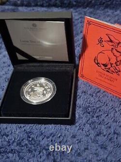 2023 Royal Mint Lunar Year Of The Rabbit 1oz Silver Proof £2 Coin Sold Out
