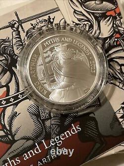 2023 Royal Mint Myths & Legend's King Arthur 1oz Silver Proof Coin. Limited 2500