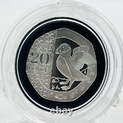 2023 Royal Mint The Definitive Silver Proof 20p Coin Mint Error & A Privy Mark