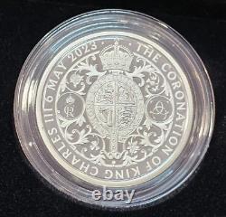 2023 Royal Mint UK Charles III Coronation Silver Proof 2oz Coin with Case & COA