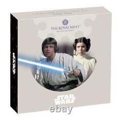 2023 Star Wars 03 Luke Skywalker Leia 1 Oz Silver Proof Coin Box COA in Hand