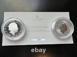 2023 Tudor Beasts Yale of Beaufort Silver Proof Reverse Frosted Two-Coin Set