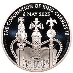 2023 UK Charles III 5 Pounds Silver Proof Coin in Box (Coronation)