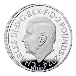 2024 Dino 02 Stegosaurus 1 Oz Silver Proof Coin Royal Mint Box COA AA