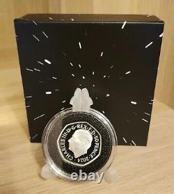 2024 Millennium Falcon Star Wars 50p Sterling Silver Proof Coin Boxed With COA