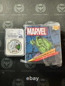 2024 Niue 1 oz Silver Proof Incredible Hulk NGC PF70 Ultra Cameo 1st Release