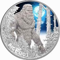 2024 Niue BIGFOOT Sasquatch 1 Troy Oz Silver Proof in OGP with Mintage of 750