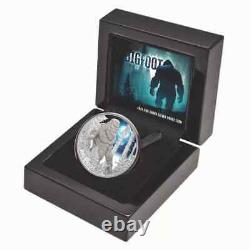 2024 Niue BIGFOOT Sasquatch 1 Troy Oz Silver Proof in OGP with Mintage of 750