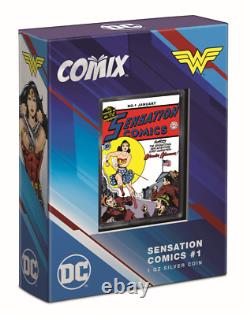 2024 Niue DC Sensation Comics Wonder Woman COMIX 1oz Silver Proof Coin