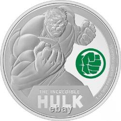 2024 Niue Marvel Classic Superheroes Incredible Hulk 1 oz Silver Proof Coin