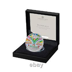 2024 Paul McCartney Music Legends Colour 1 Oz Silver Proof Coin with Box and COA