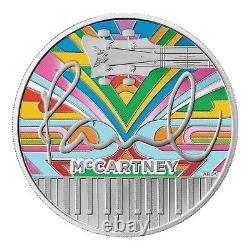 2024 Paul McCartney Music Legends Colour 1 Oz Silver Proof Coin with Box and COA