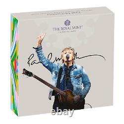 2024 Paul McCartney Music Legends Colour 1 Oz Silver Proof Coin with Box and COA