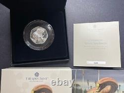 2024 Silver Proof Diplodocus UK 50p Fifty Pence 015