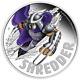 2024 Tuvalu Teenage Mutant Ninja Turtles Shredder 1 oz Silver Colored Proof Coin