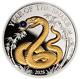 2025 Vanuatu Lunar Year of the Snake 1 oz Silver Proof Coin withPearl Insert