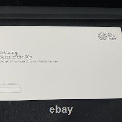 50 Years KEW GARDEN'S 50p ANNIVERSARY SET PROOF SILVER COINS Royal Mint