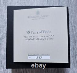 50 Years Of Pride Silver Proof Peidford 50p Limited Edition
