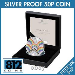50 Years of Pride 2022 Silver Proof 50p LGBTQ+ Pride Queen Elizabeth II IN STOCK