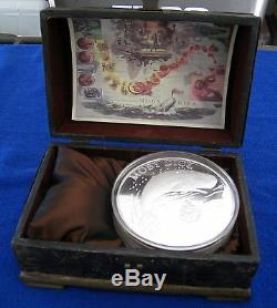 70oz SILVER Moby Dick Double Silver Kilo. 999 Silver Proof withDisplay Case 2Kg