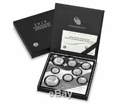 8 Coin Set 2019 S US Limited Edition Silver Proof Coins Set OGP SKU59509
