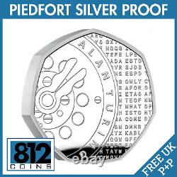 Alan Turing 2022 PIEDFORT Silver Proof 50p Brand New Coin Enigma Mind LGBTQ+