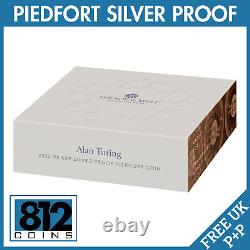 Alan Turing 2022 PIEDFORT Silver Proof 50p Brand New Coin Enigma Mind LGBTQ+