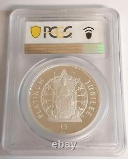 Alderney 2022 Silver Proof 2oz £5 coin Platinum Jubilee Of Queen Elizabeth PR70