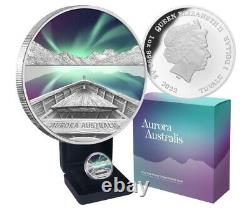 Aurora Australis 2022 1 Ounce Silver Proof $1 Coin Perth Mint. Limited Edition