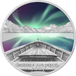 Aurora Australis 2022 1 Ounce Silver Proof $1 Coin Perth Mint. Limited Edition